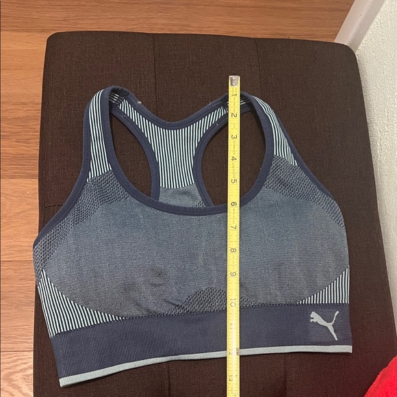 #1410** Puma Women's Navy Sports Bra - Picture 3 of 5